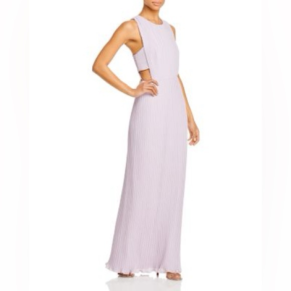 BCBGMAXAZRIA Raven Open Back Pleated Gown - Picture 6 of 6
